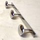 Chrome metal wall coat rack - mid 20th century