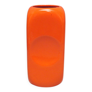 Vase rectangulaire orange