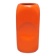 Orange rectangular vase Parravicini 1970s