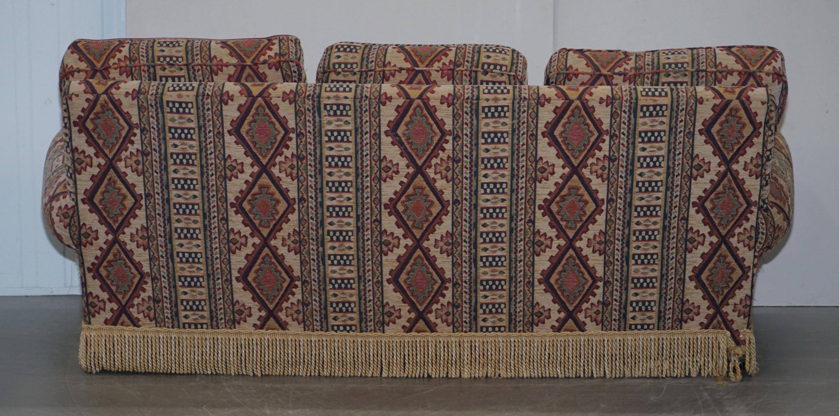 Art Deco style upholstered Kilim sofa