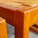 Set of 8 elm chairs Maison Regain