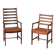 Paire de fauteuils danois en palissandre et cuir