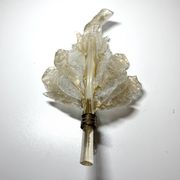Large Vintage Murano Glass and Gold Leaf Wall Light by Barovier Toso, Italy
