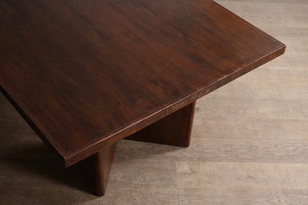 Pierre Jeanneret large library table PJ-TAT-08-A, Chandigarh, 1955-1956