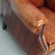 Vintage Dutch club chair in cognac leather, 1970s