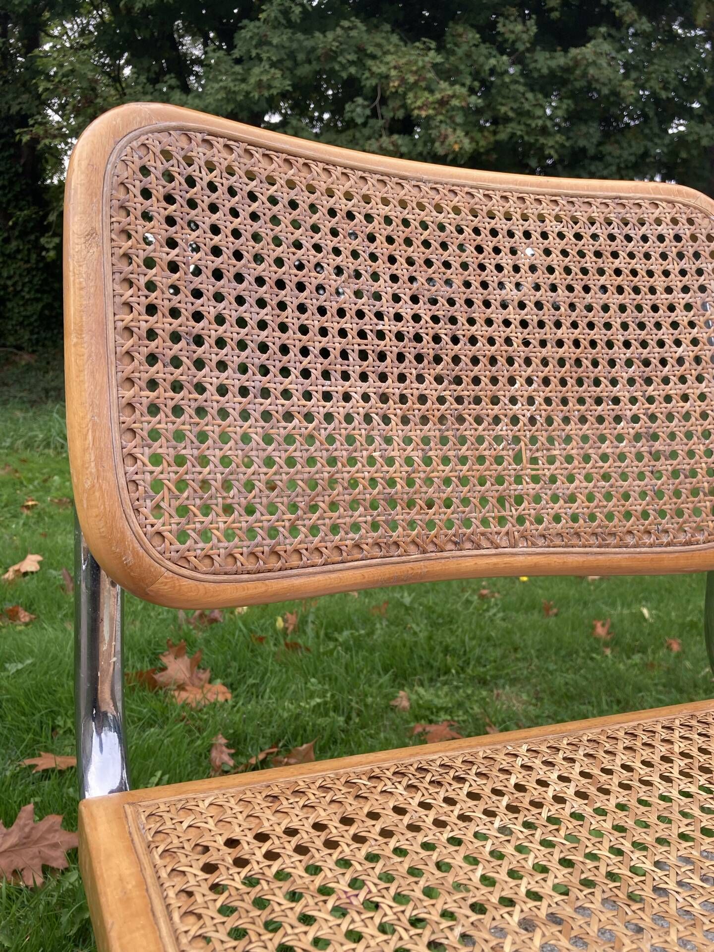 Cesca B32 chairs by Marcel Breuer