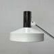 Mid-Century Modern German Minimalist White and Chrome Table Lamp from Kaiser Leuchten, 1960s
