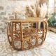 Vintage rattan coffee table