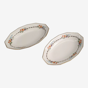 Deux raviers en porcelaine de Limoges Haviland