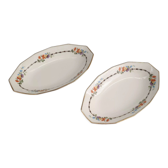Two porcelain raviers from Limoges Haviland