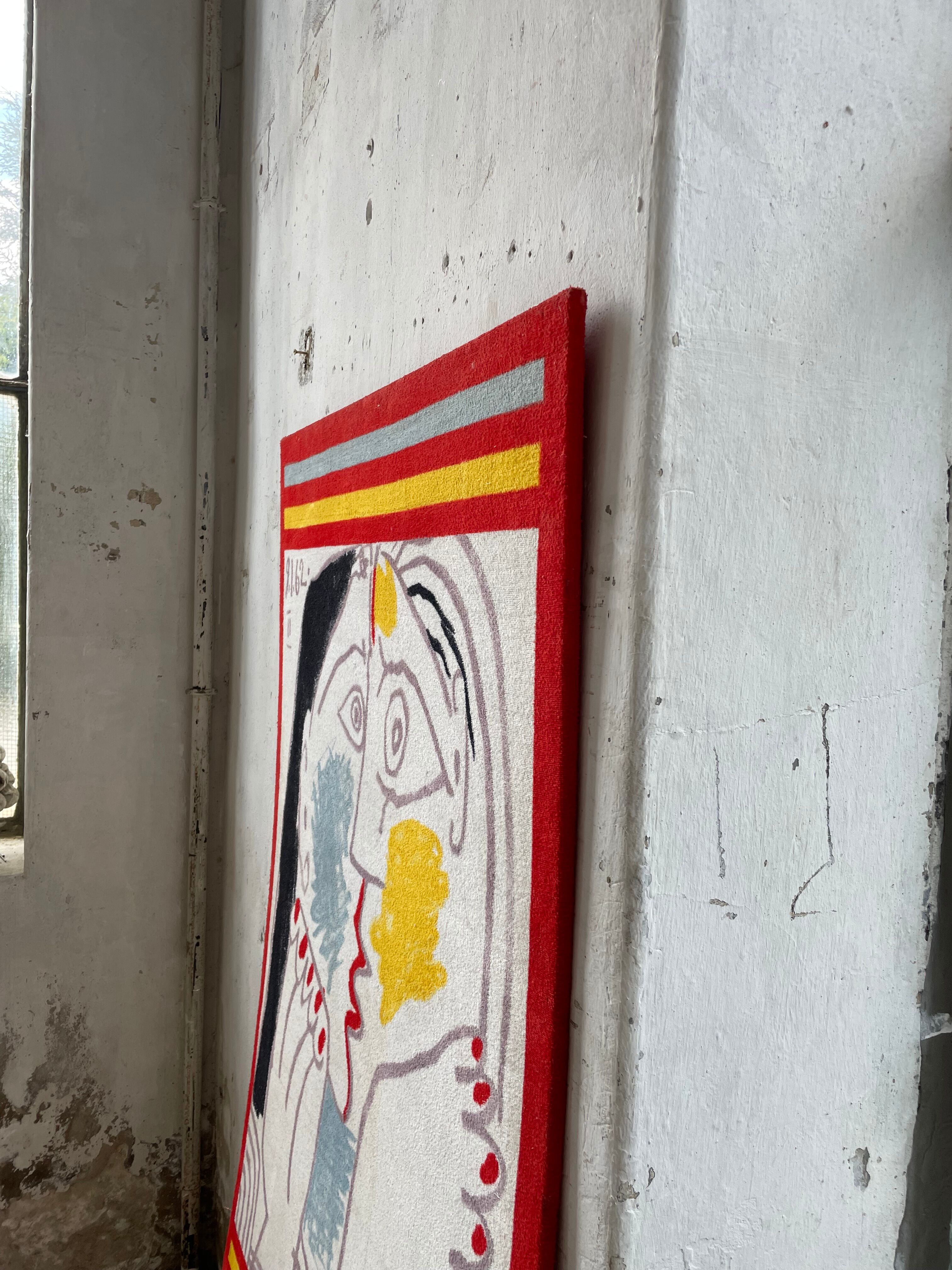 Canvas tapestry Picasso fabric coated on wood XXL
