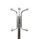 Vintage Standing Coat Rack Chrome Marble Space Age 166cm