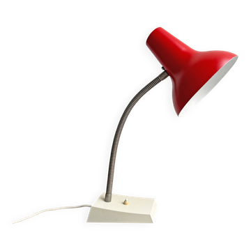 Large Mid Century red SIS desk lamp
