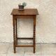 Side table in the countryside style in turned wood
