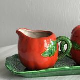 Vintage Ceramic Gravy Boat and Condiment Canister Set