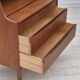 1960s, Danish chest of drawers, original condition, foldable mirror, solid teak wood.