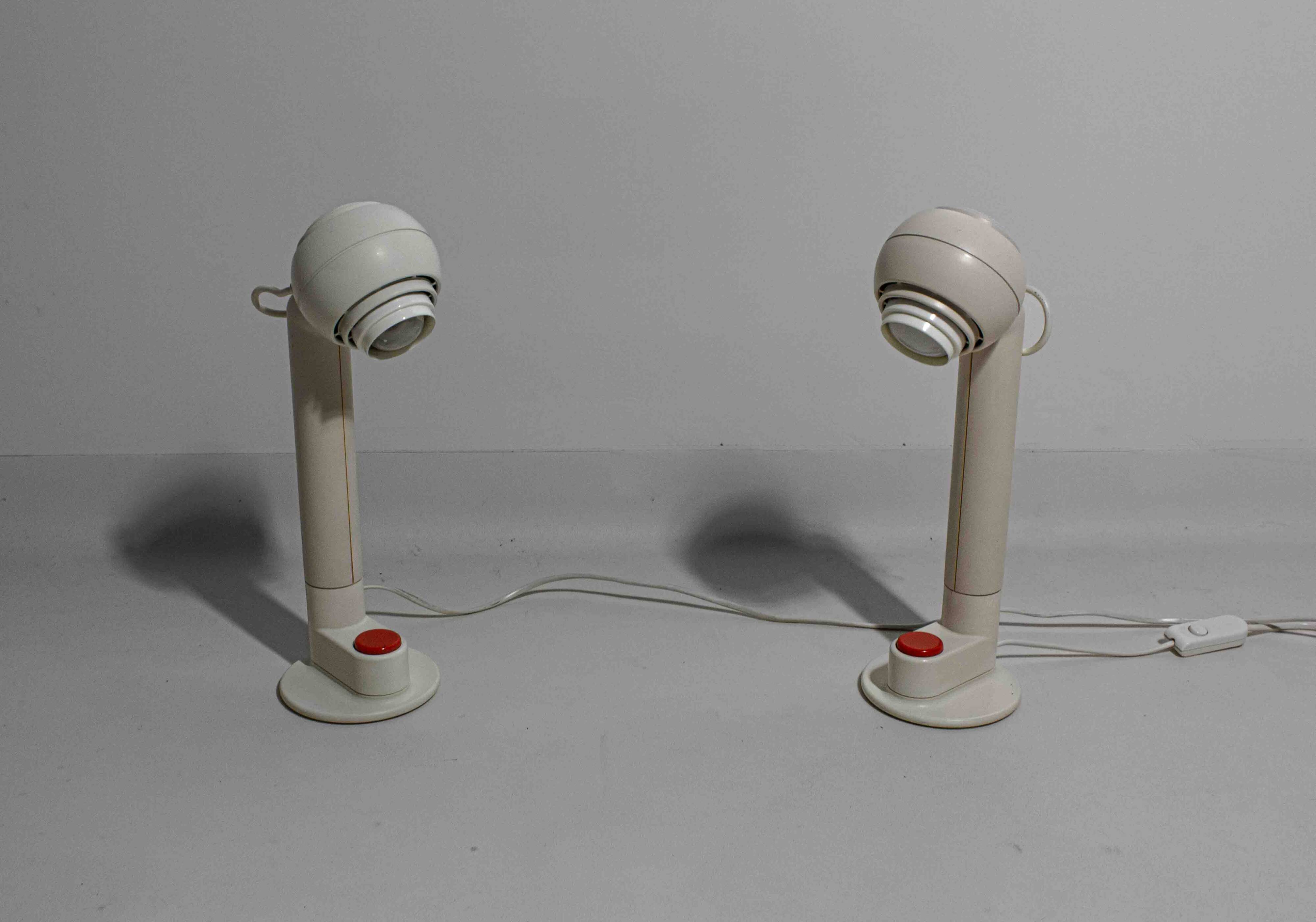 Set of space age Osram desk lamps by Schlagheck, 1977