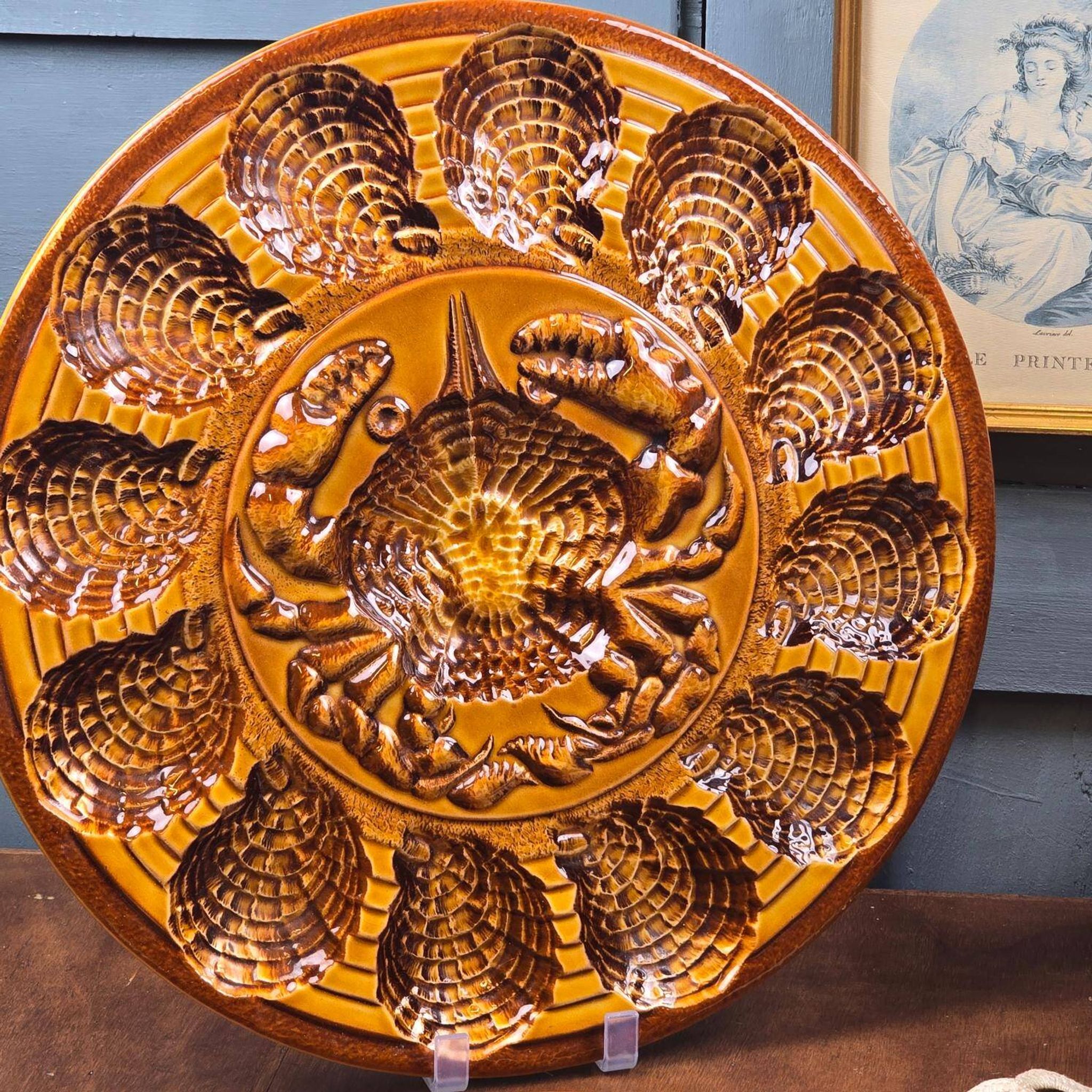 Oyster service Atelier du Revernay France – Vintage Barbotine