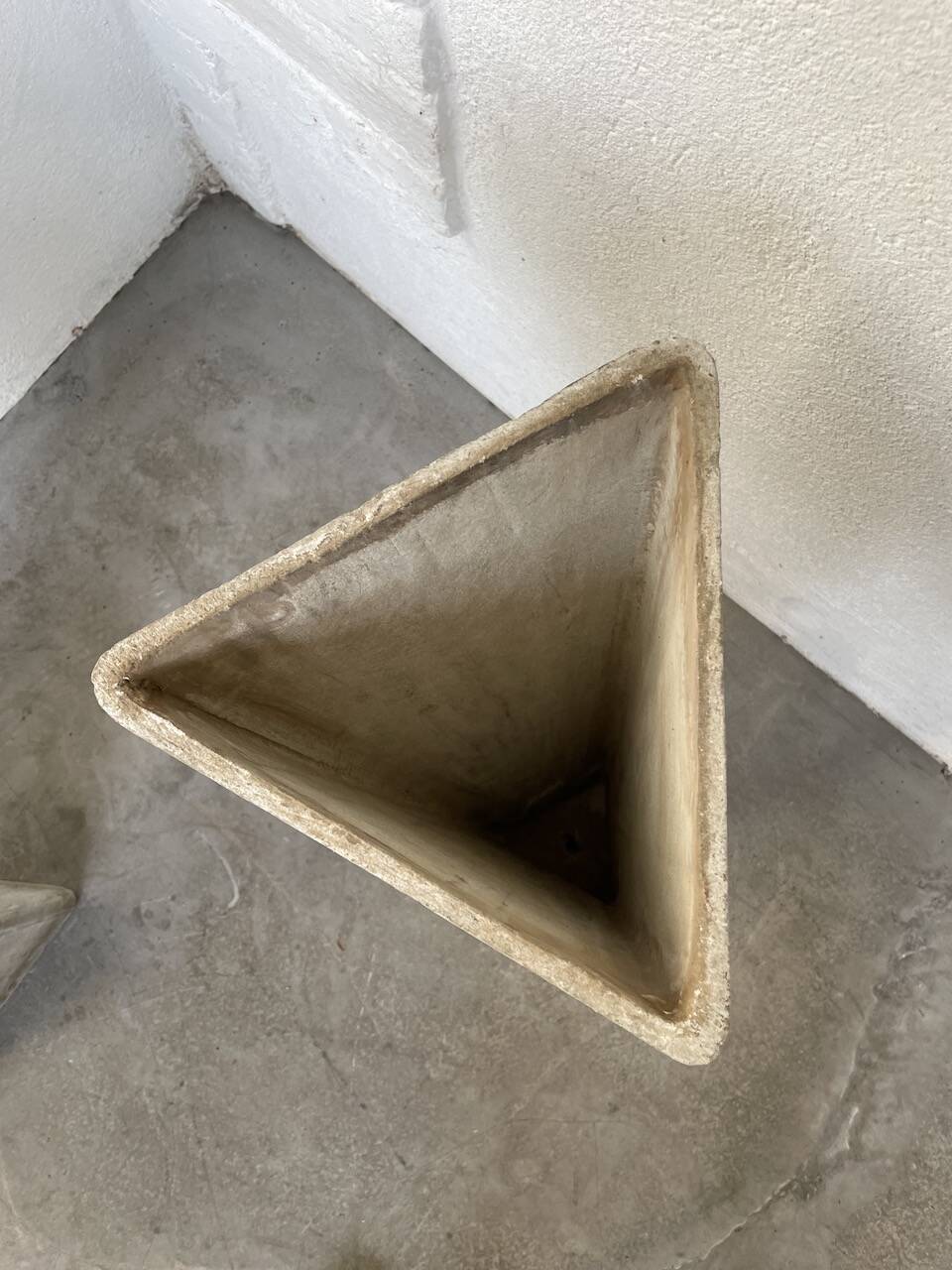 Planters jardinières fibrociment triangulaires