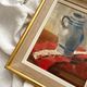 Painting old oil painting on cardboard still life 40s-50s