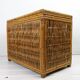 Coffee table or Chest in wicker, bamboo and wood of the 1960s Louis Sognot
