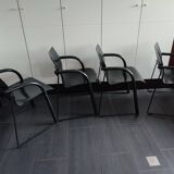 Thonet S320 black chairs