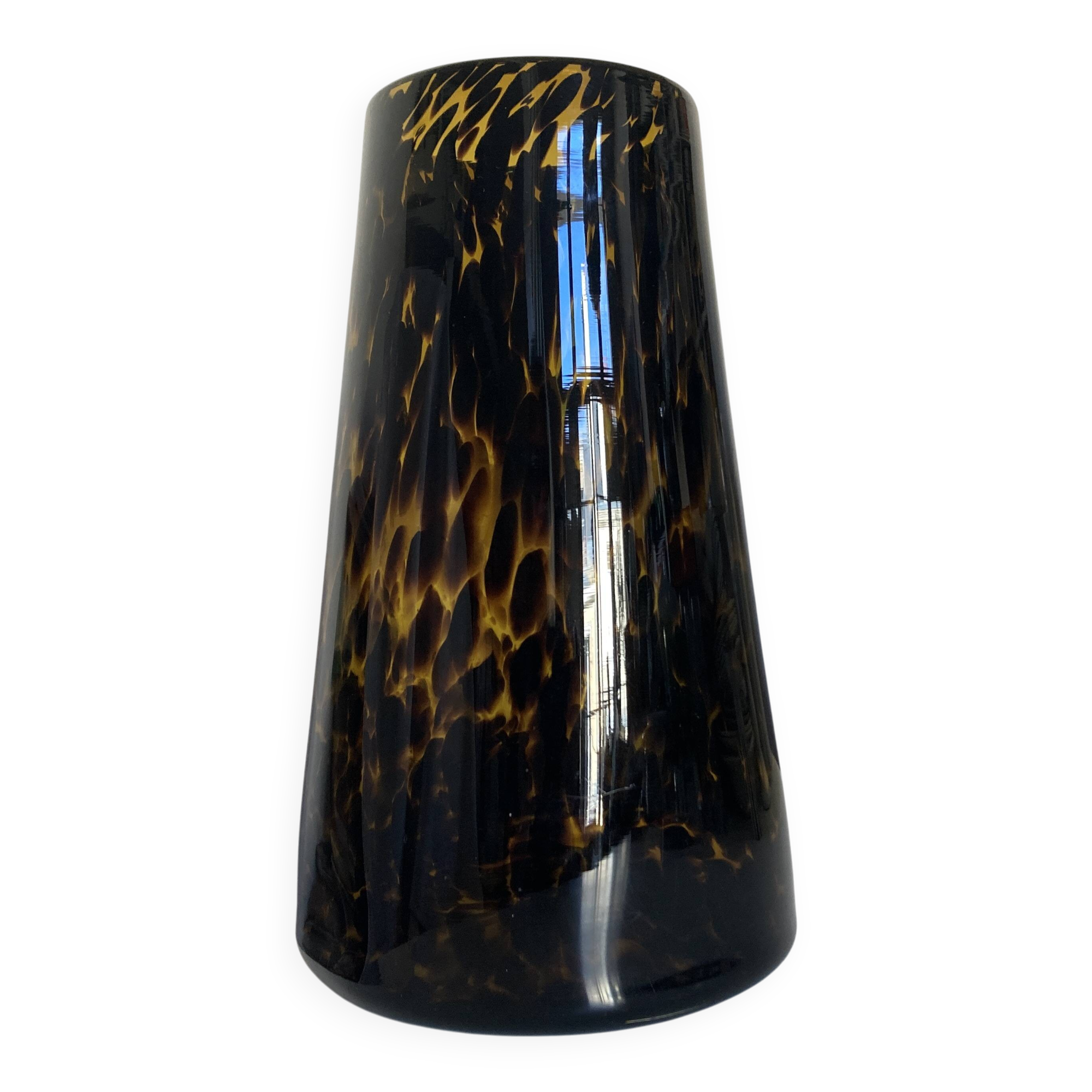 XXL vase Italian work, macchia pattern, 1970