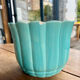 Cache-pot en céramique turquoise