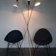 Charleston lamp with 3 two-tone diabolos, Mid-Century 1950s design