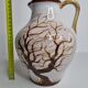 West Germany vase with bonzaï decoration, 23 cm