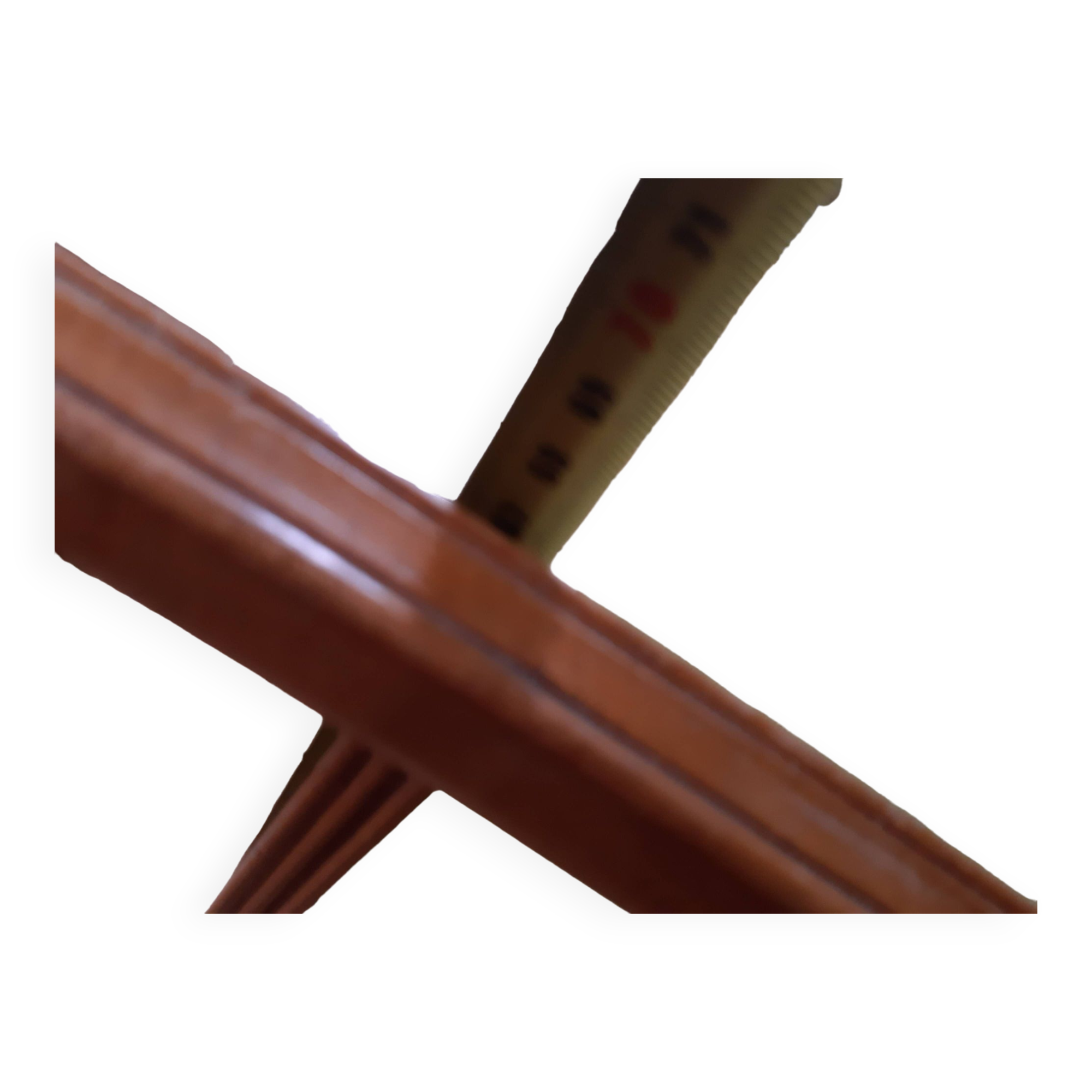 Piano bench end of empire style cane bed