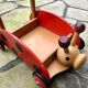 Antique toy with wheels child
