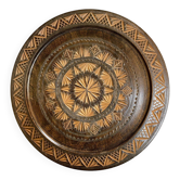 Carved wooden tray