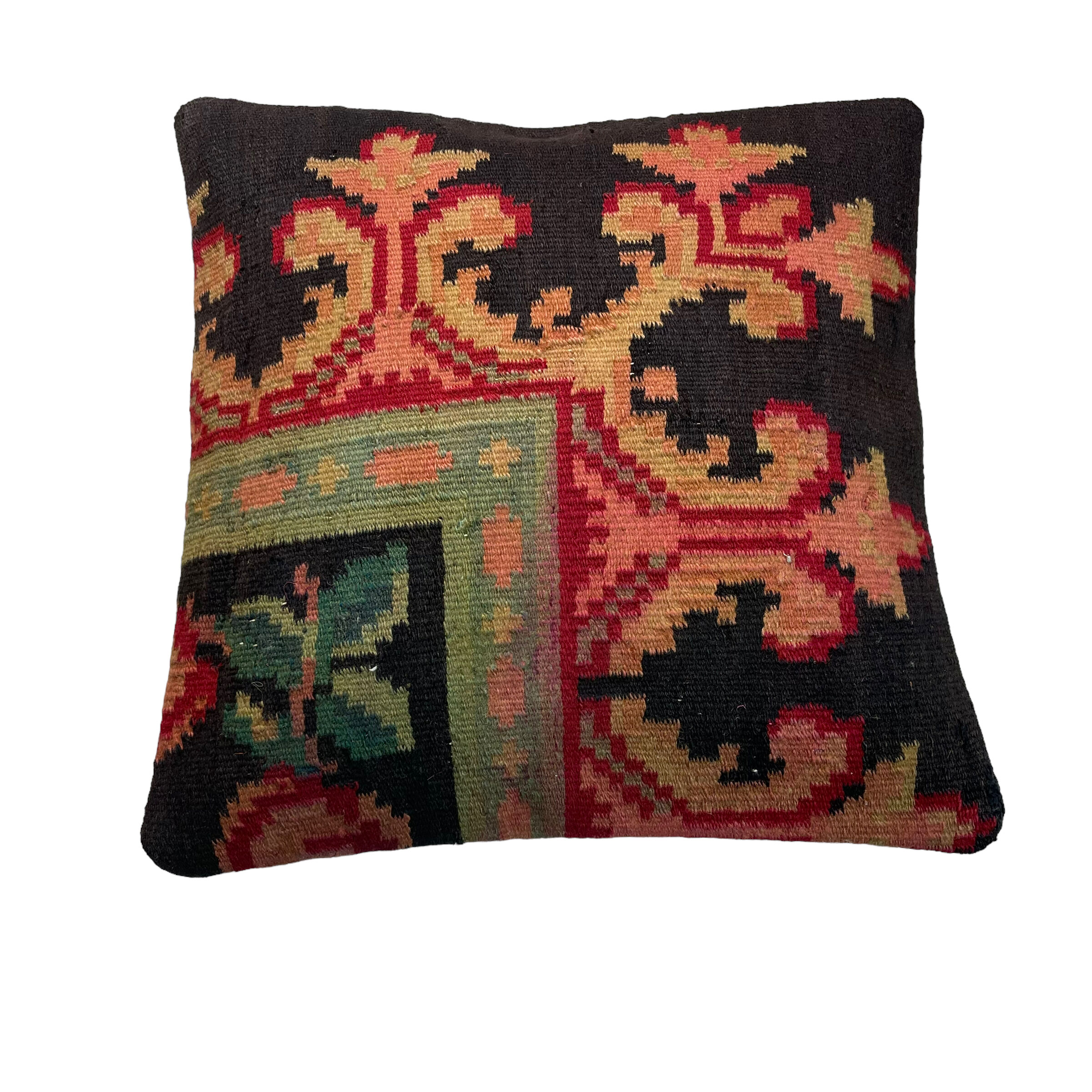 Vintage turkish kilim cushion cover 40x40cm