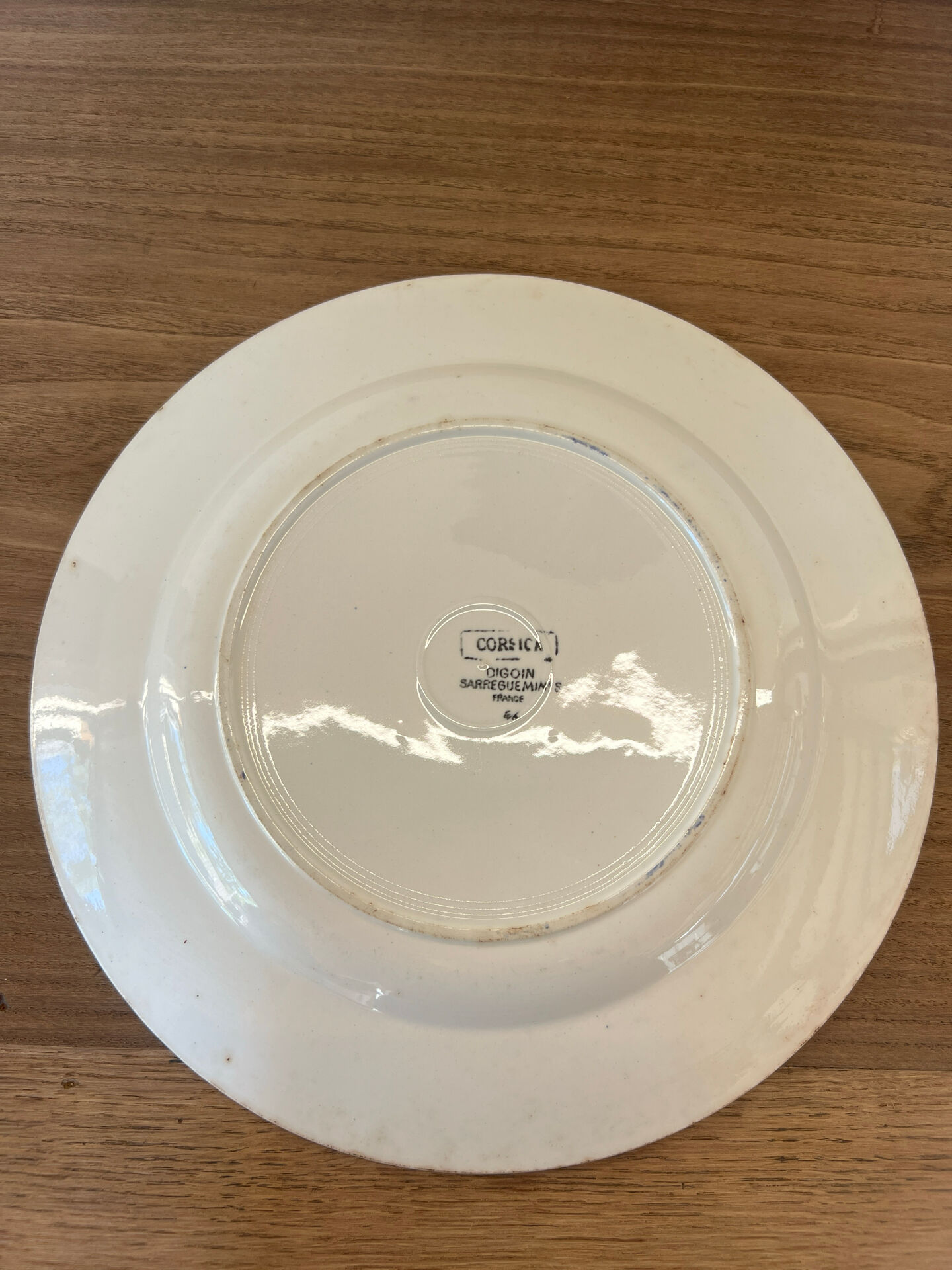 Plat Digoin Sarraguemines - modèle Corsica