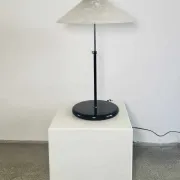 Lampe de table en verre dépoli par Af Cinquanta, Italie, années 1980.