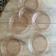 Set of 6 vintage Arcoroc rosaline dessert plates