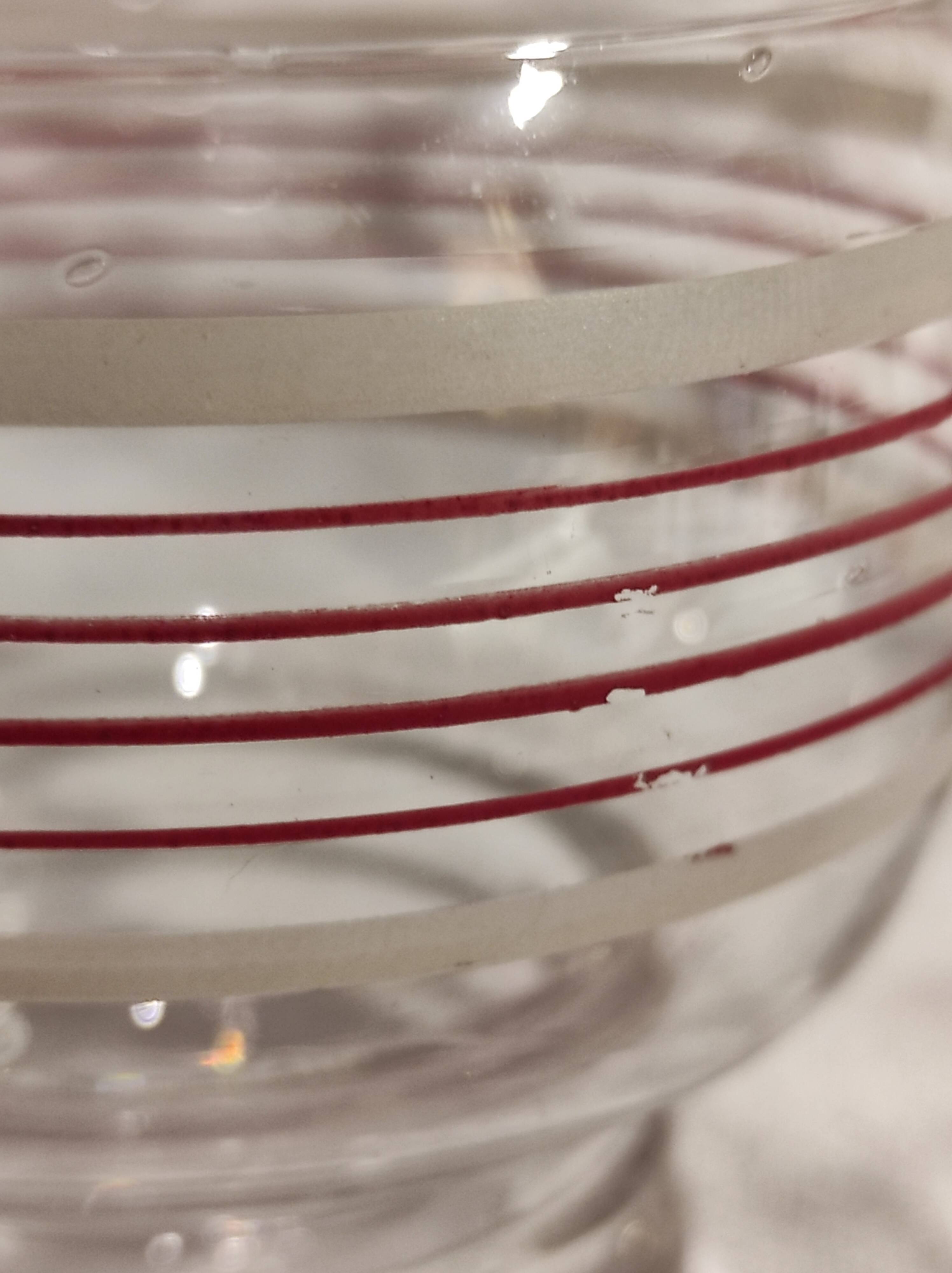 Set of six vintage French glasses for liquor