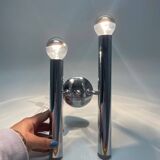 Vintage chrome tube wall lamp