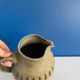 Vintage enameled terracotta pitcher carafe