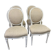 4 chaises medaillon style louis xvi