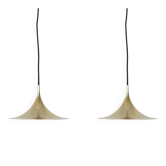 Pair of 2 Danish vintage lamps Semi by Bonderup and Thorup, Fog og Morup
