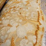 Louis XV style sofa late 19th century in walnut wood and Arras tapestry