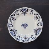 Antique Longchamp ironstone plate – Rouennais model