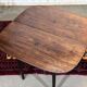 Table console demi lune anglaise en acajou 19ème