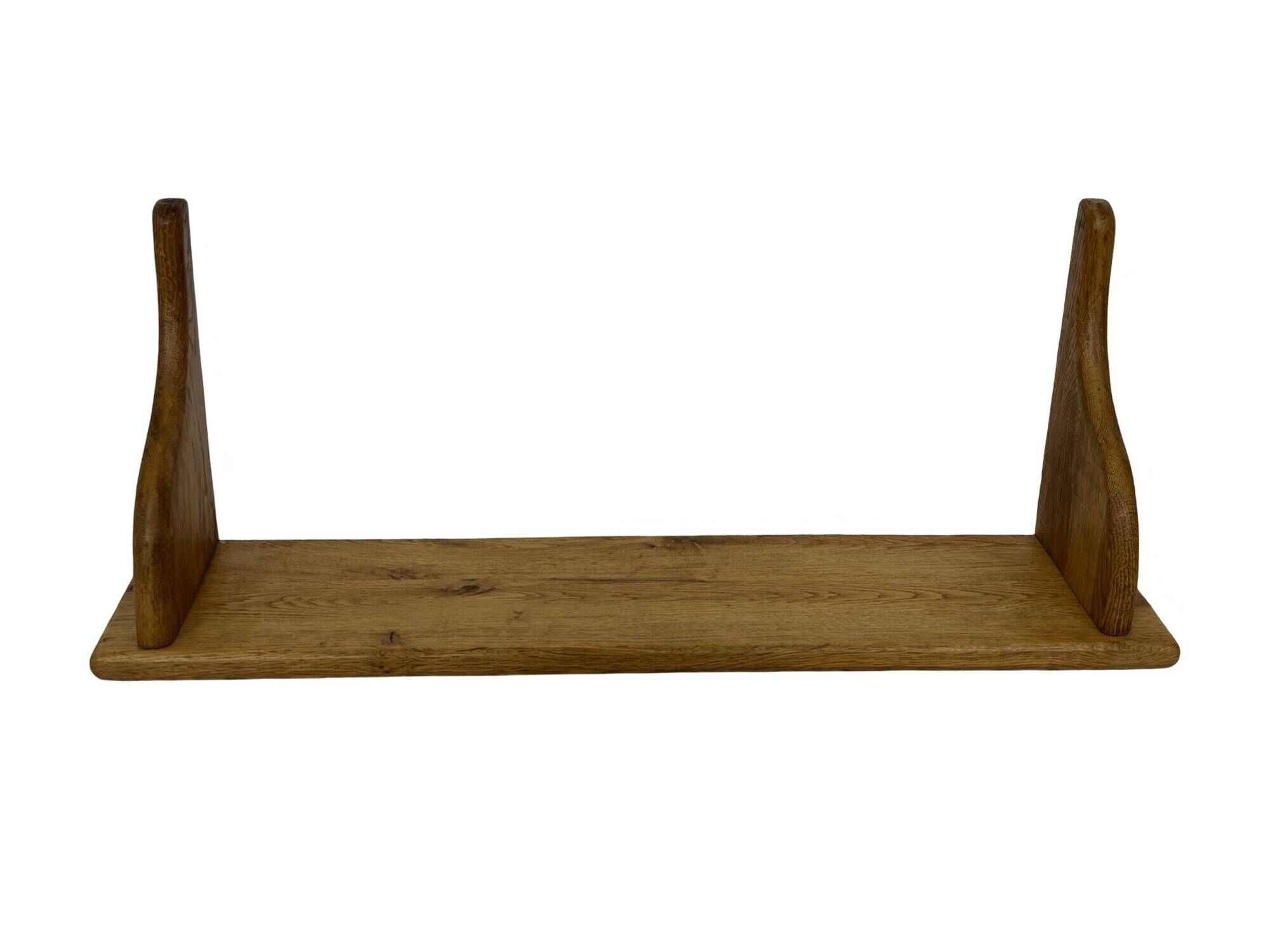 Vintage shelf  in oak wall rack book 1970s wood minimalist design