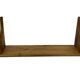 Vintage shelf  in oak wall rack book 1970s wood minimalist design