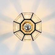 Mid-Century Glass Ceiling Light from Limburg, Germany, 1960s