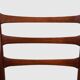 Set of Belgian Teak Dining Chairs with Braided Rope Seat, 1960s