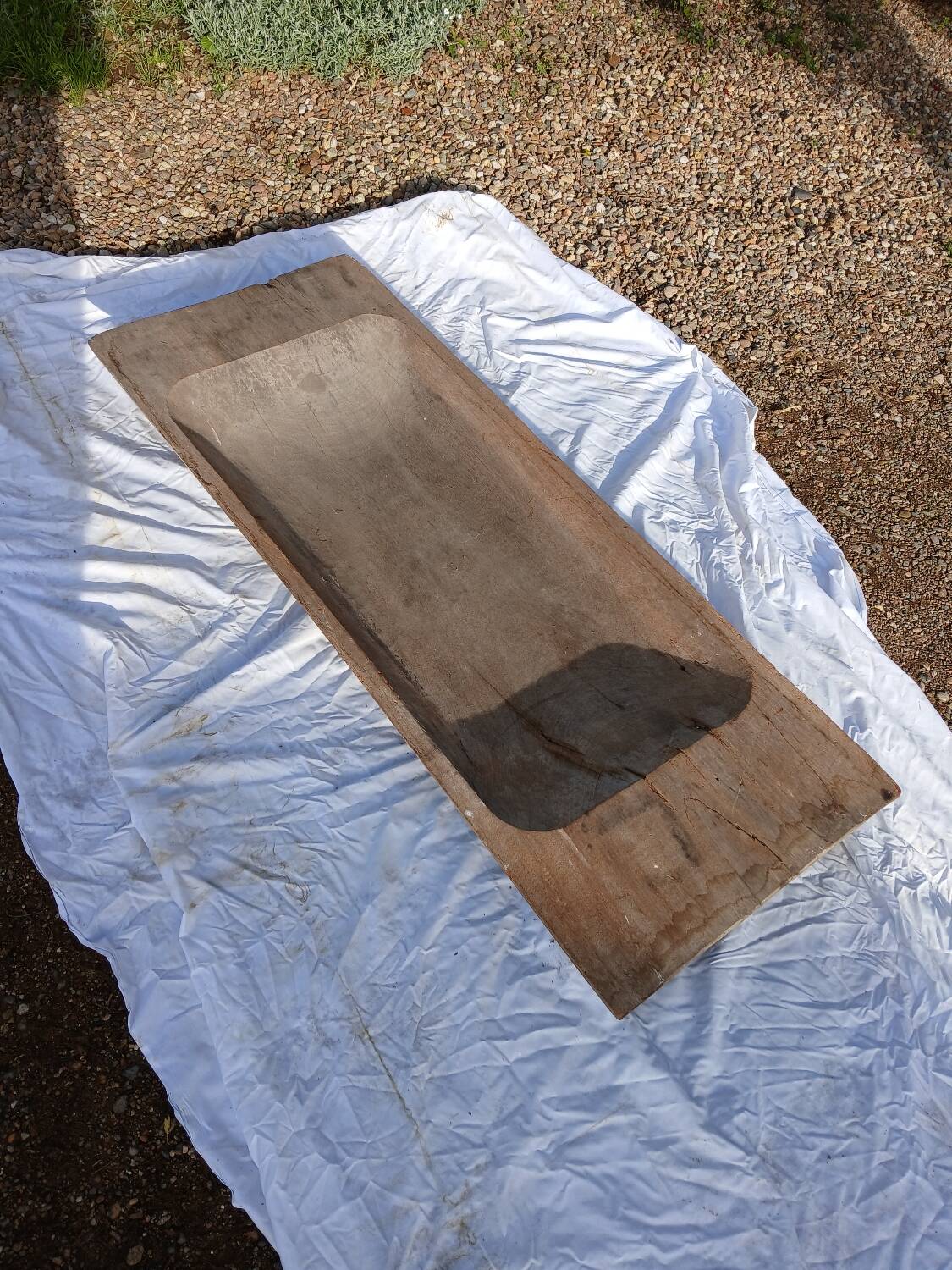 Old wooden trough / drinking trough